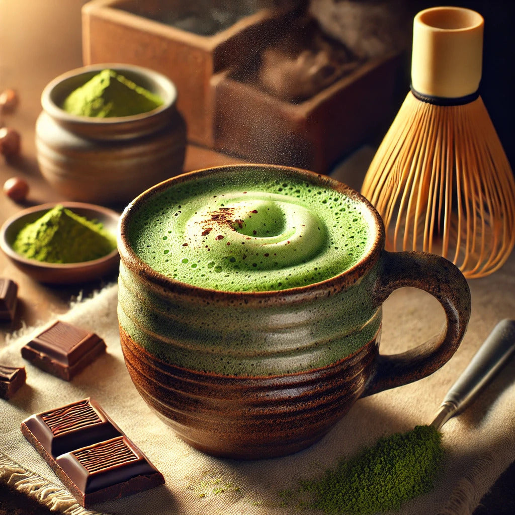 Heisse Matcha Schokolade